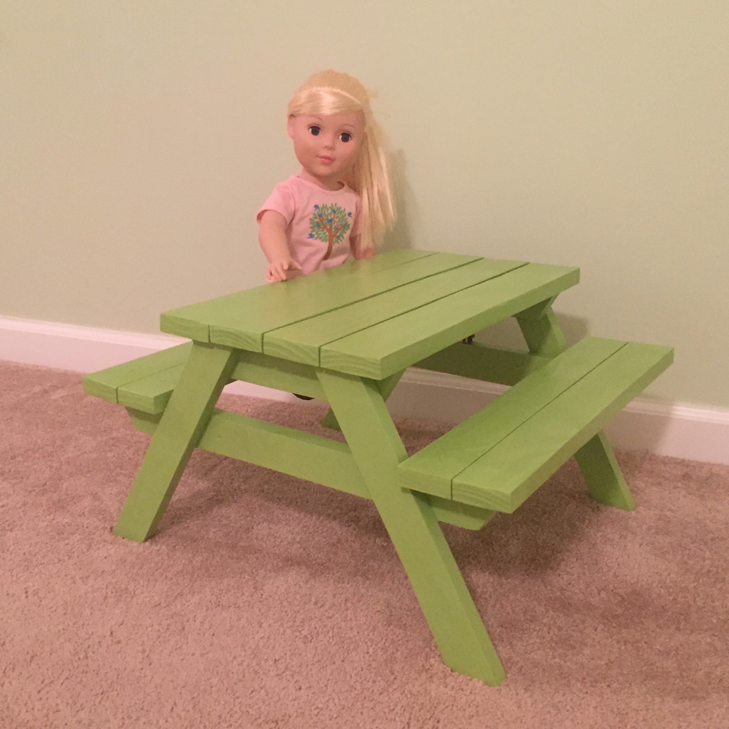 Doll picnic shop table